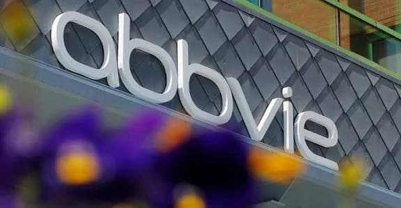 AbbVie signage on a corporate building facade